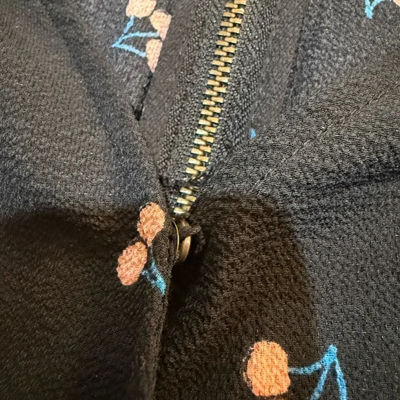 Xhilaration Black and Pink Faux Wrap Ruffled Dress Size Medium - Picture 8 of 8